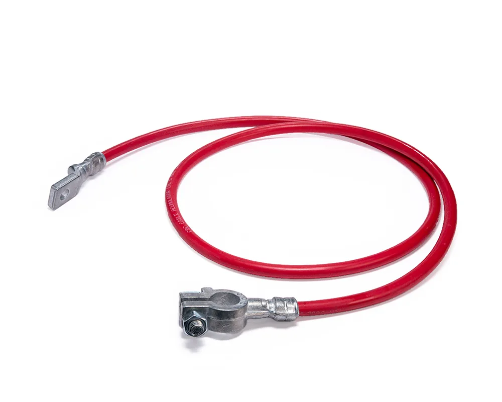 CD-06525 — Cable Armado Calibre 6" Largo 1.10 Mts Rojo Sin Capuchon CDC 06525