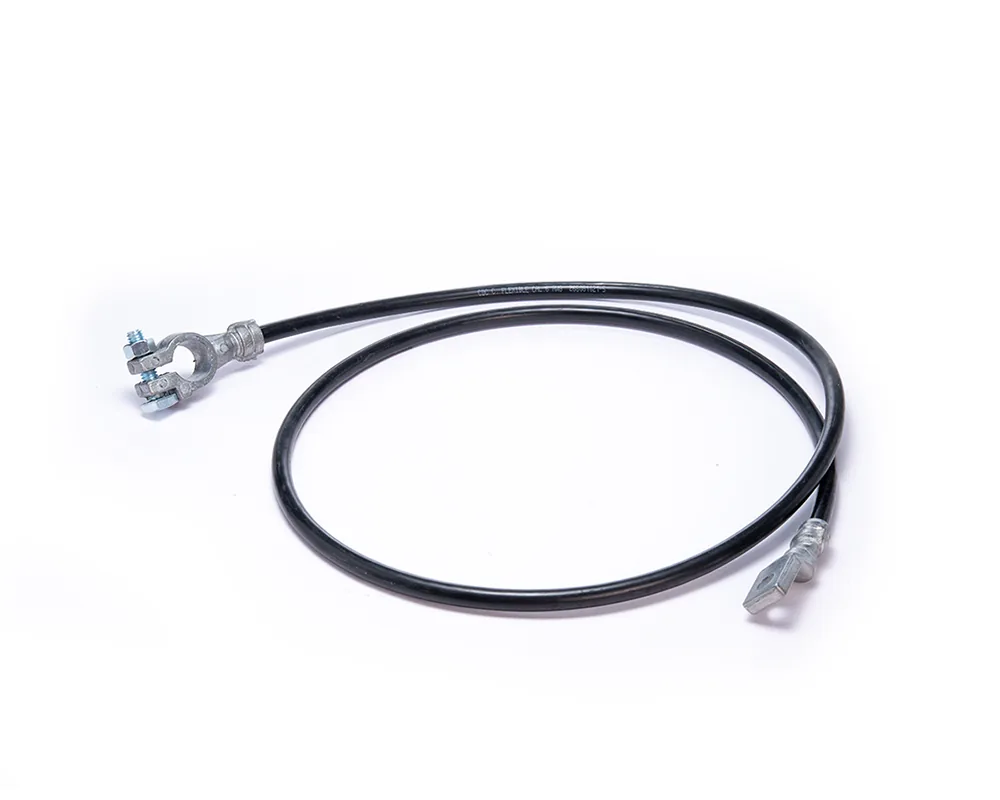 CD-06528 — Cable Armado Calibre 6" Largo 1.30 Mts Negro Sin Capuchon CDC 06528