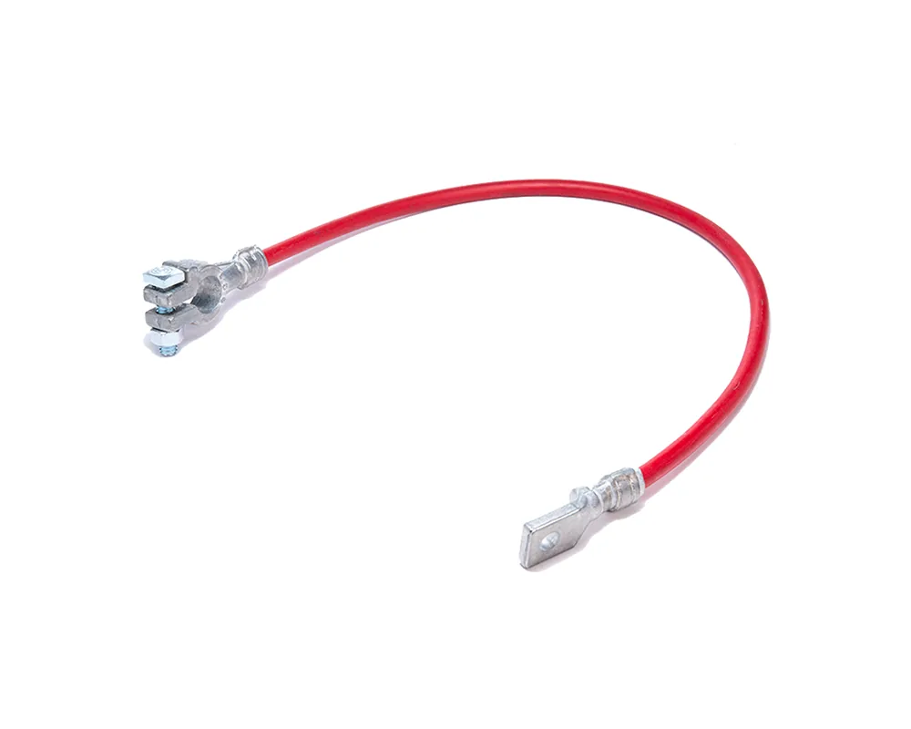 CD-06537 — Cable Armado Calibre 6" Largo 50 Cm Rojo Sin Capuchon CDC 06537