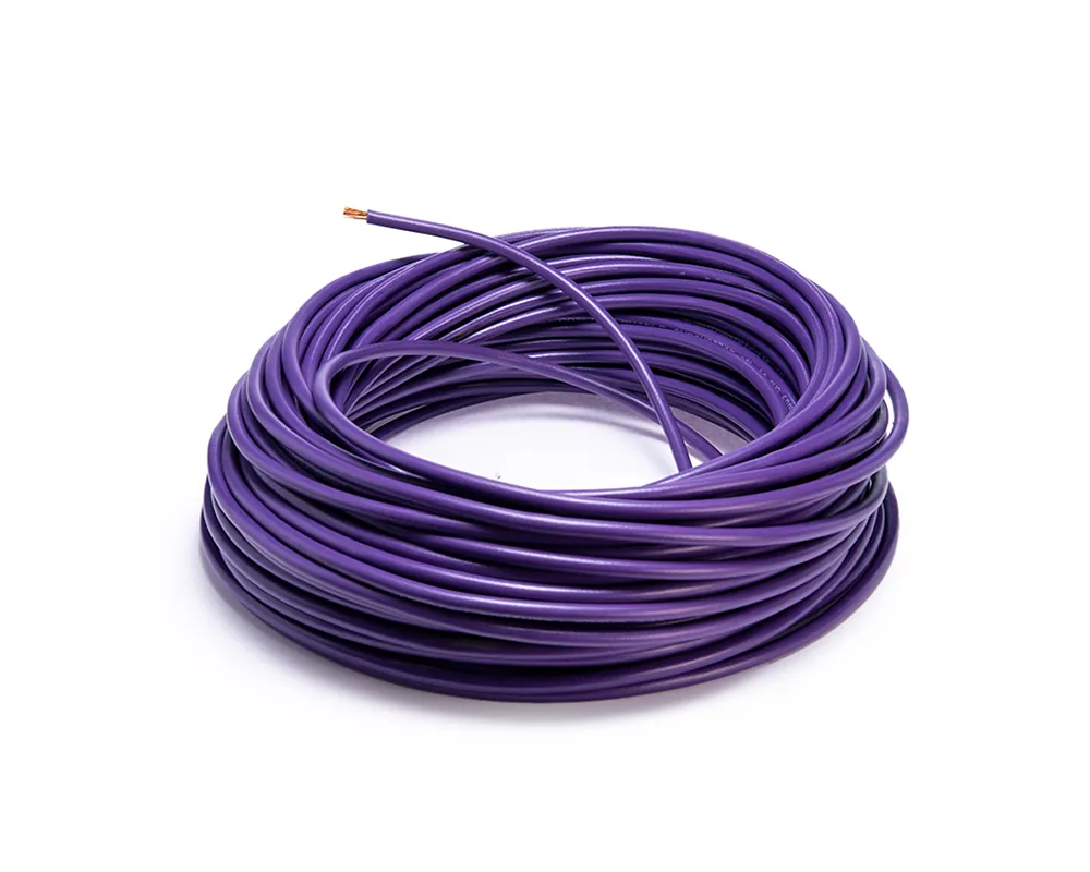 CD-09981 — Cable flexible automotriz para instalación calibre 10" morado 30... CDC 09981