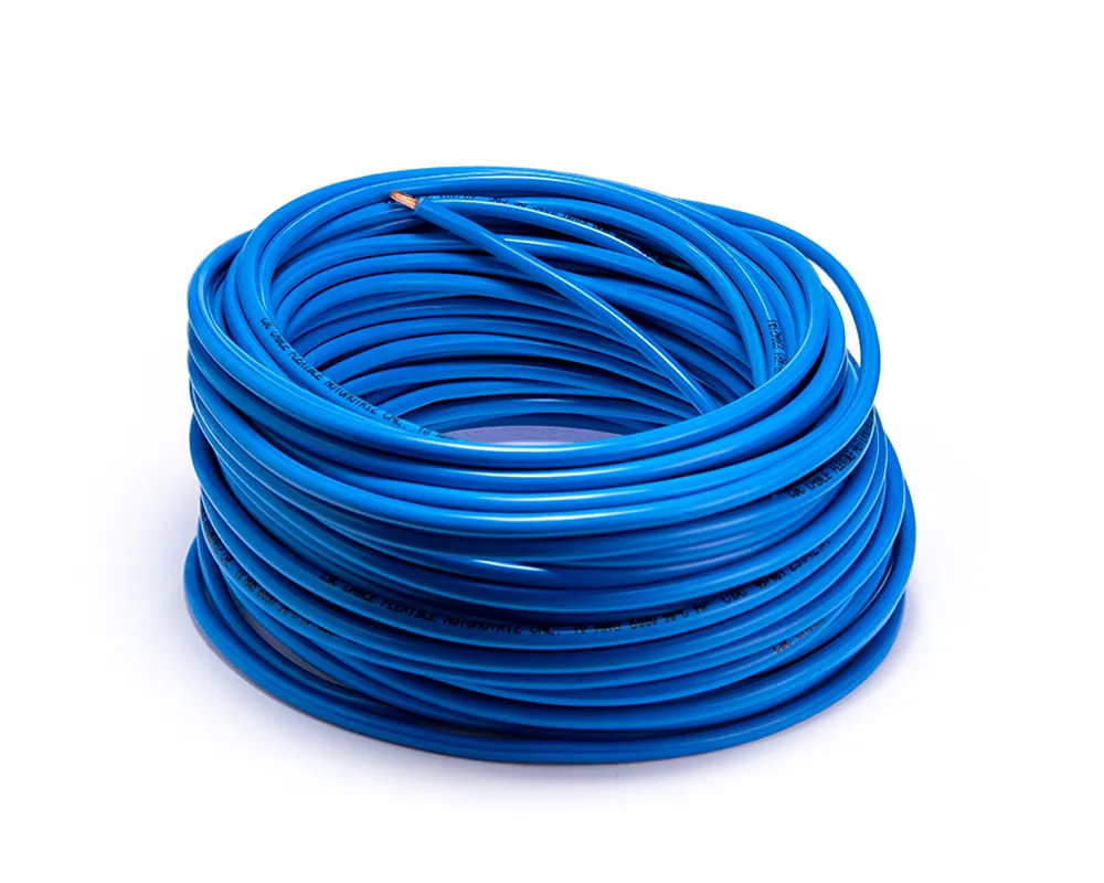 CD-09985 — Cable flexible automotriz para instalación calibre 10" azul 30 metros CDC 09985