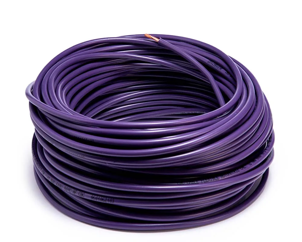 Cable flexible automotriz para instalación calibre 12" morado 30... CDC 09991