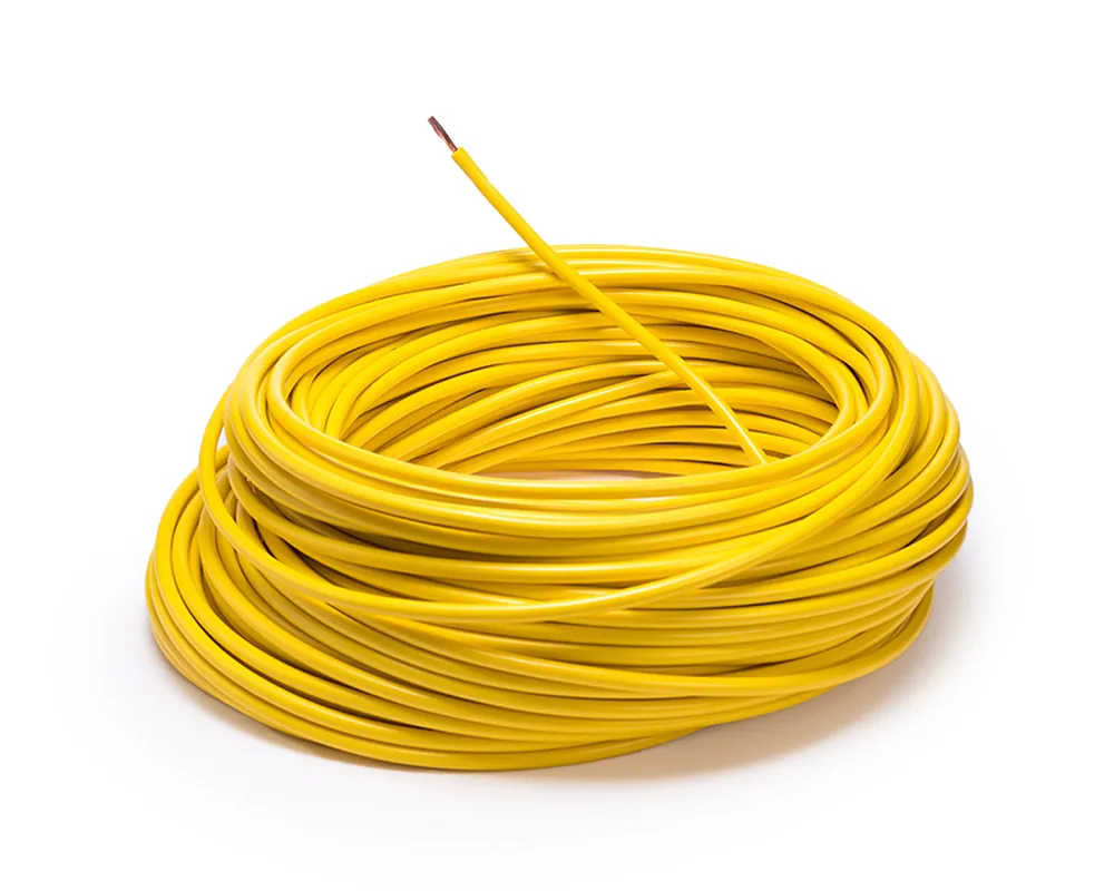 Cable flexible automotriz para instalación calibre 14" amarillo 30... CDC 09996
