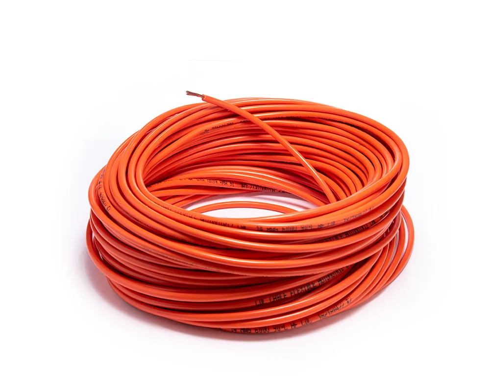 Cable flexible automotriz para instalación calibre 14" naranja 30... CDC 10002