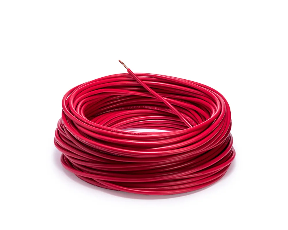 Cable flexible automotriz para instalación calibre 14" rojo 30 metros CDC 10003