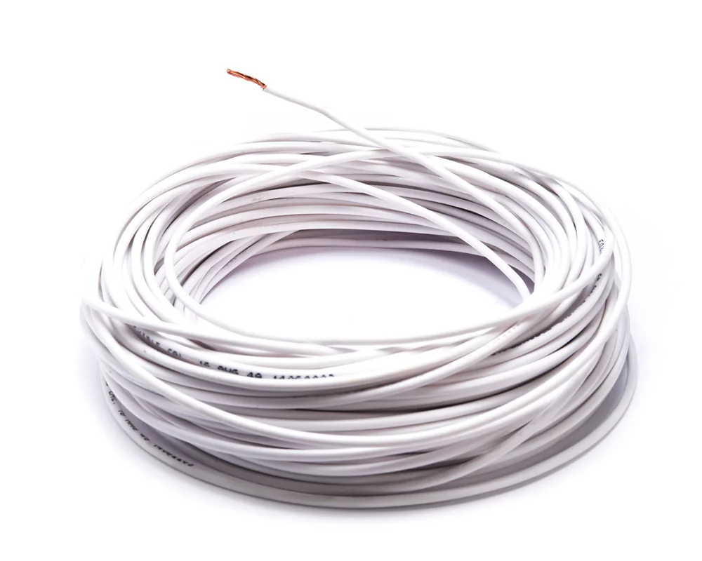 Cable flexible automotriz para instalación calibre 16" blanco 30... CDC 10007