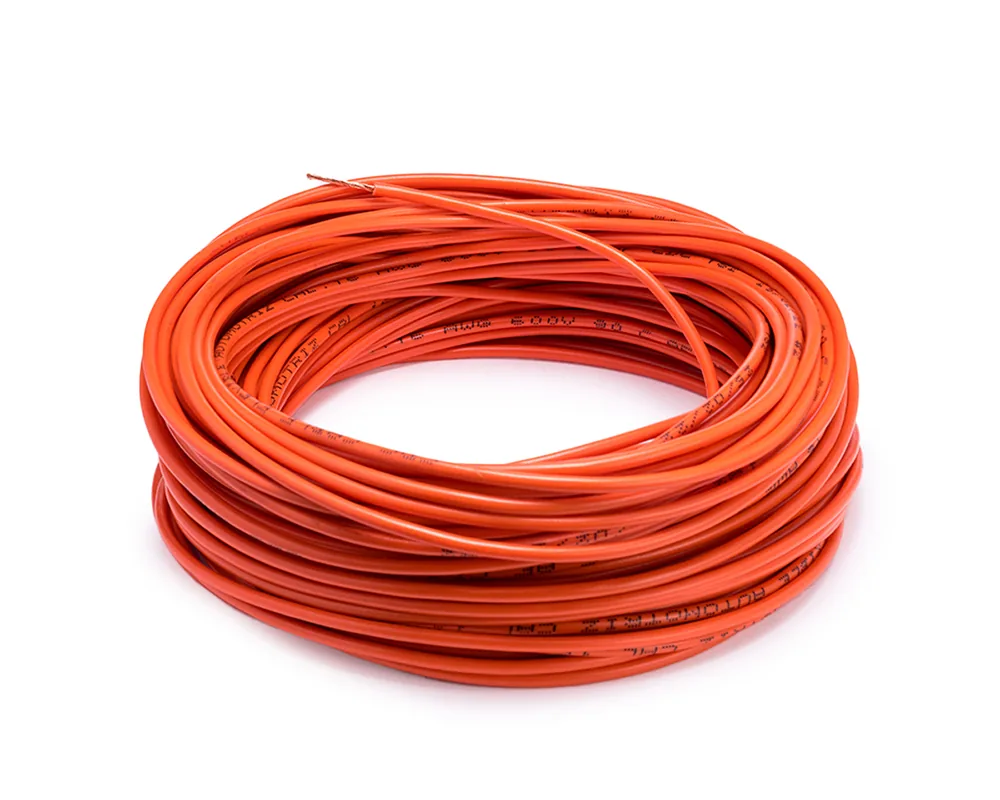 Cable flexible automotriz para instalación calibre 16" naranja 30... CDC 10012