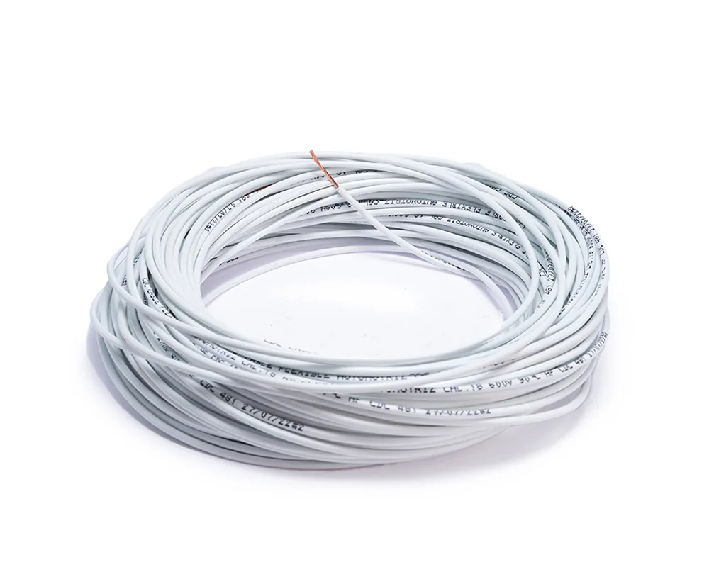 CD-10017 — Cable flexible automotriz para instalación calibre 18" blanco 30... CDC 10017