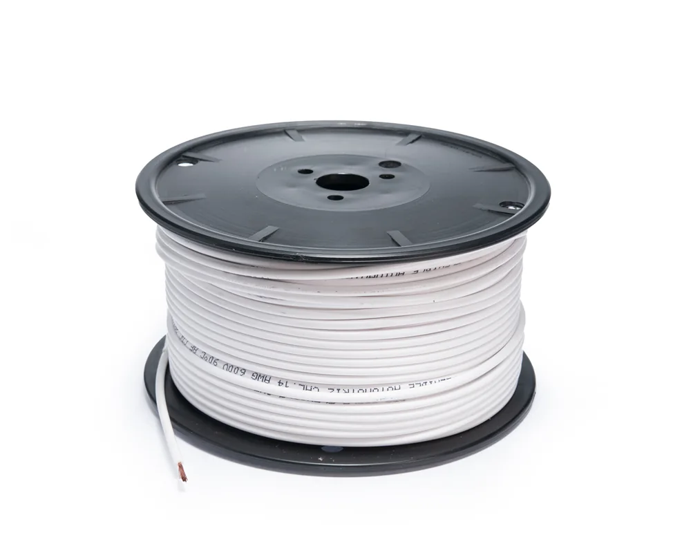 CD-42143 — Cable flexible automotriz para instalación calibre 14" blanco 100 mts CDC 42143