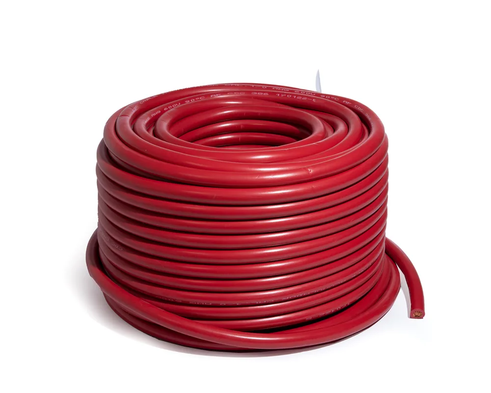 Cable para acumulador automotriz calibre 1/0 rojo 50 metros CDC 42440