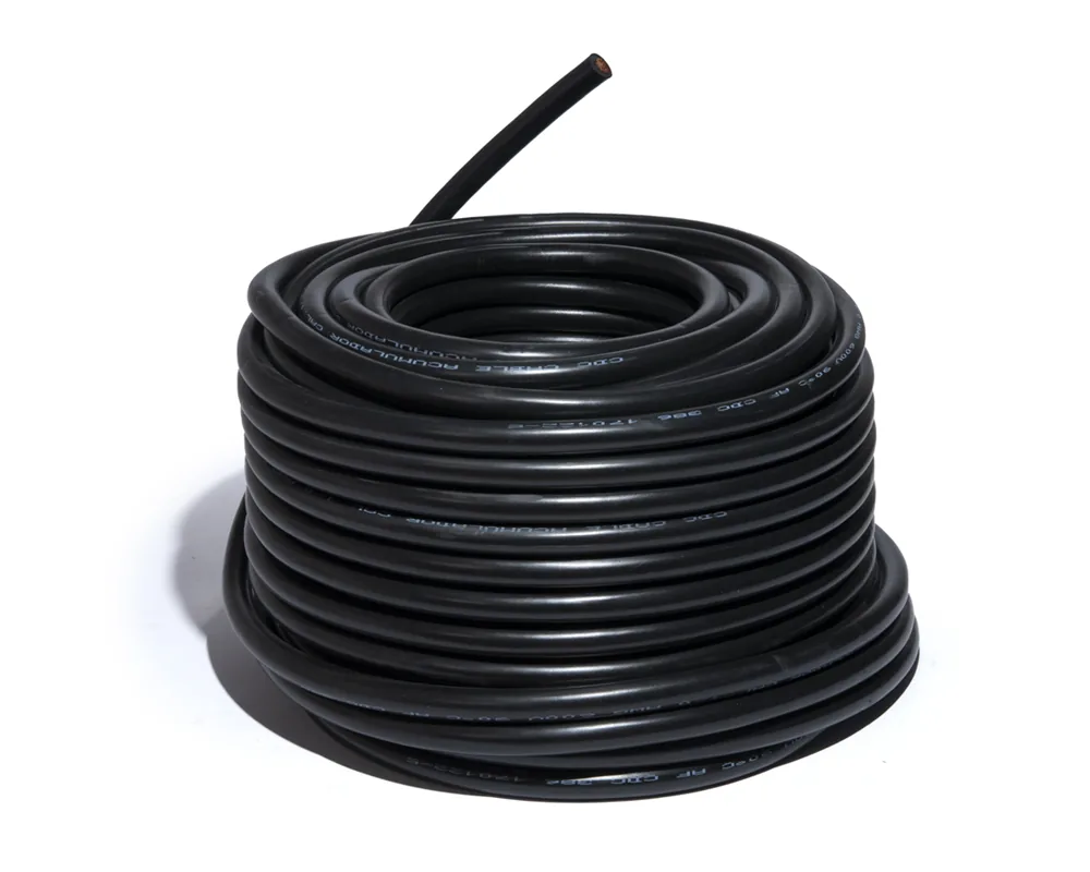 Cable para acumulador automotriz calibre 1/0 negro 50 metros CDC 42441