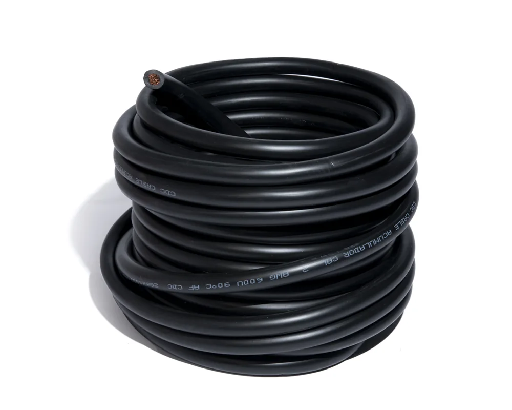 CD-43424C — Cable para acumulador automotriz calibre 2 negro 10 metros CDC 43424C