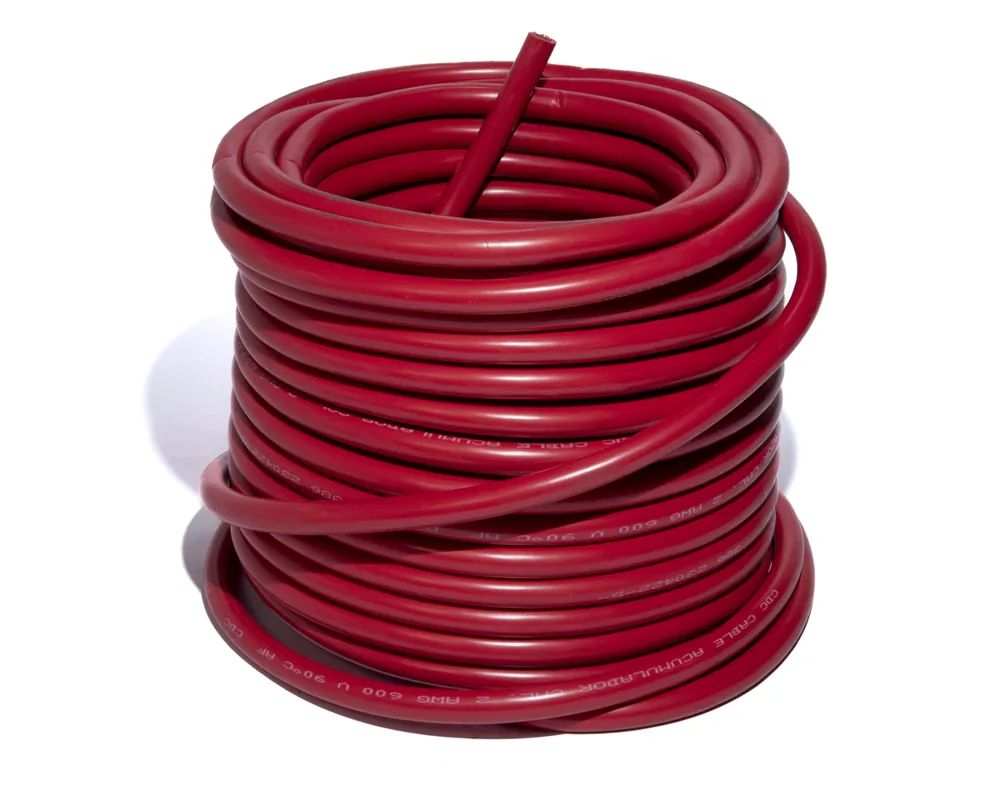 CD-43427C — Cable para acumulador automotriz calibre 2 rojo 25 metros CDC 43427C