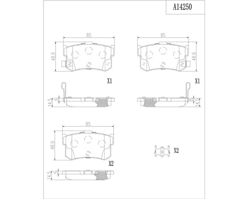 Balata De Freno Trasera Ceramica (Ck) DYNAMIK DNK7236D1262CK