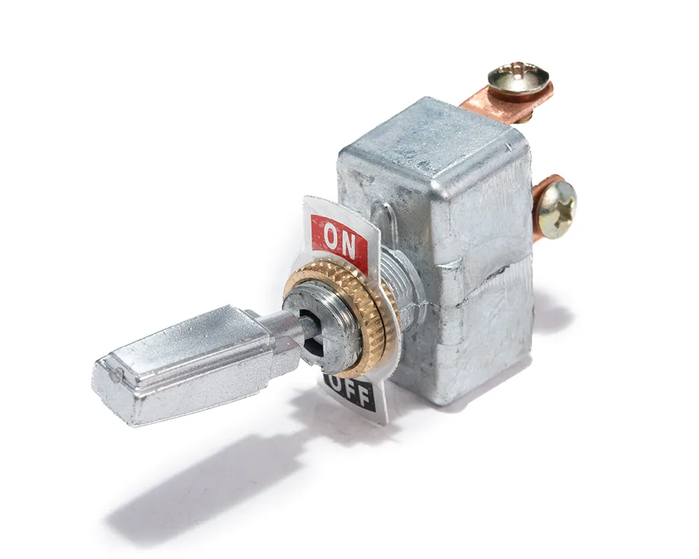SWITCH INTERRUPTOR PALANCA 1 PASO 2 TORNILLOS REFORZADO CROMADO TOTAL PARTS 03323