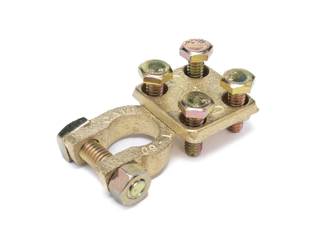 Terminal Para Bateria Placa De Bronce 4 Tornillos ( T10 ) TOTAL PARTS 06504