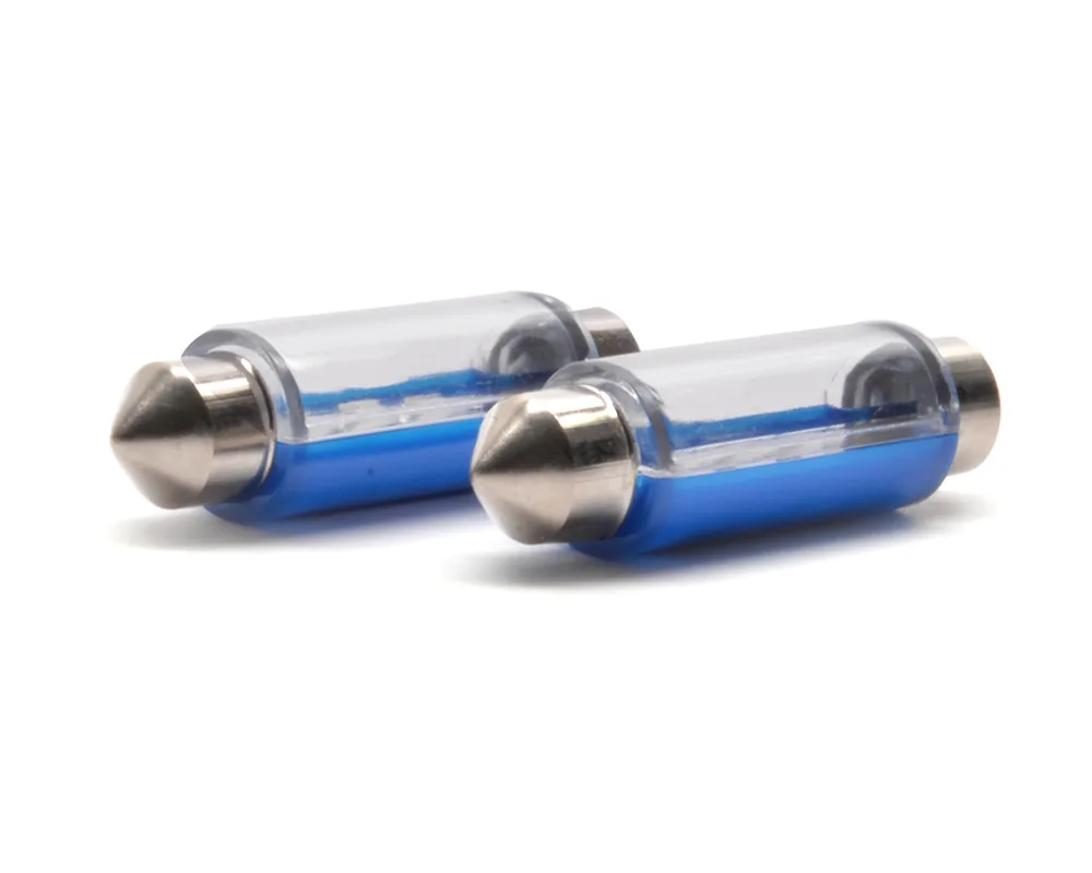 Foco Led Tipo Fusible 12 Volts 8 Leds Azul 41 mm ( Grande ) TOTAL PARTS 10071