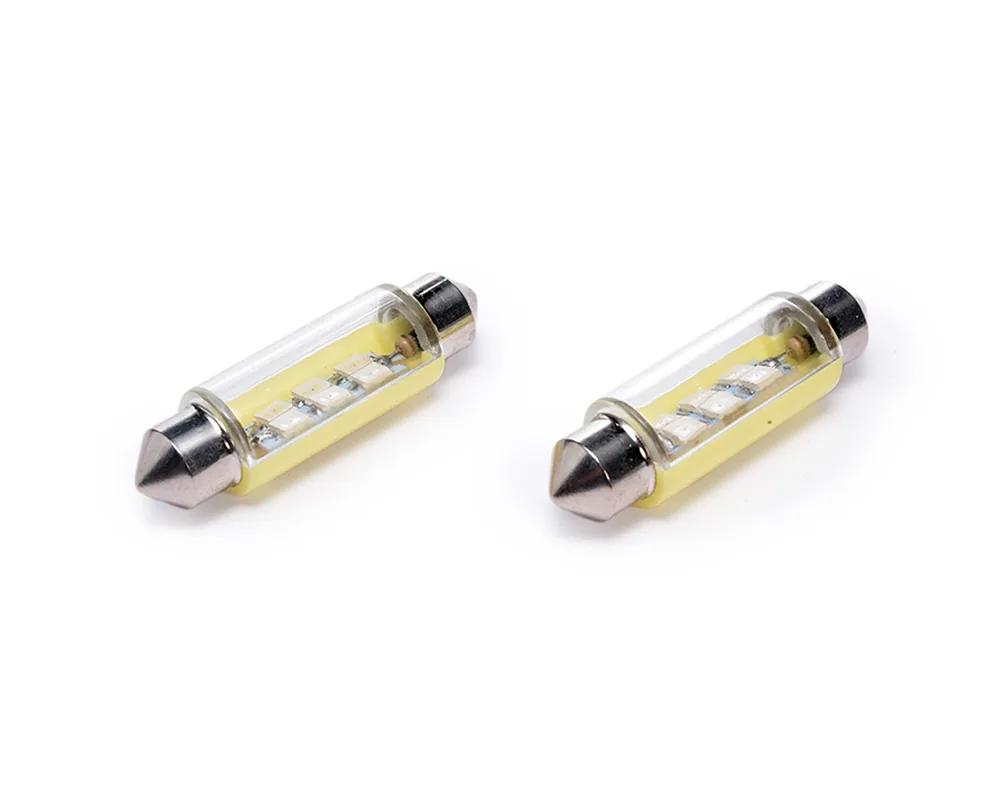 Foco Led Tipo Fusible 12 Volts 8 Leds Ambar 41 mm ( Grande ) TOTAL PARTS 10132