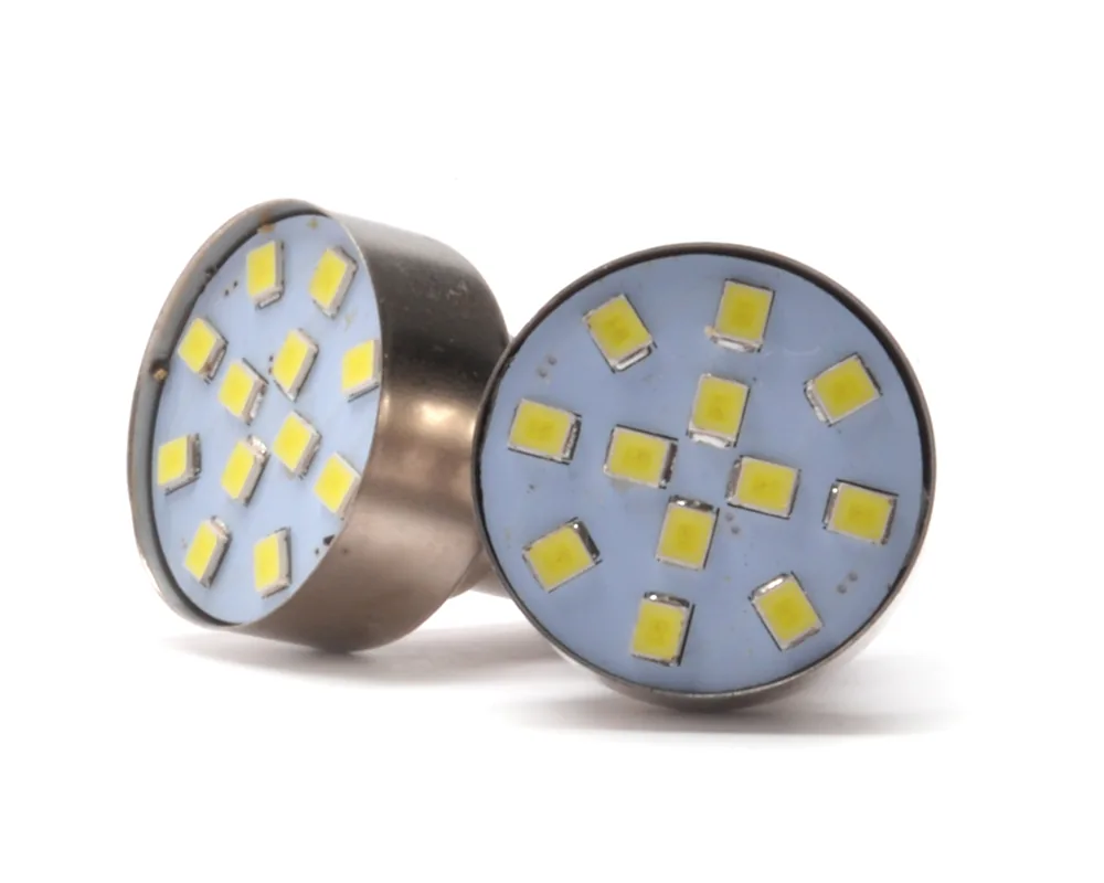 TP-11535 — Foco 1157 / 1034 12 Volts 2 Polos Led Blanco 12 Leds TOTAL PARTS 11535