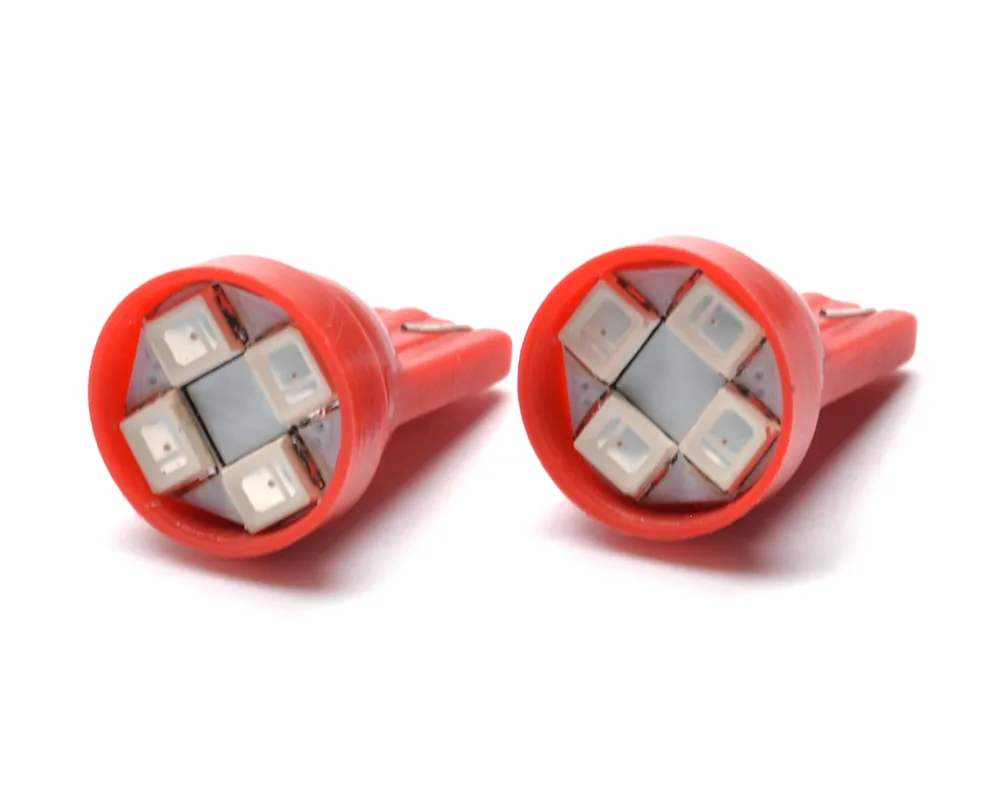 Foco 158 Led 12 Volts 4 Leds Color Rojo TOTAL PARTS 13453