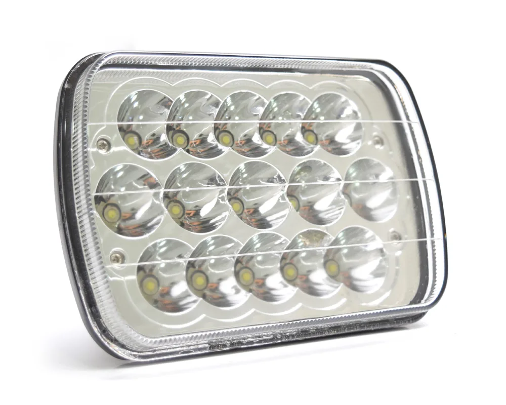 Unidad 6054 Cuadrada Grande 15 Led Alta / Baja Carcasa De Aluminio /... TOTAL PARTS 43421C