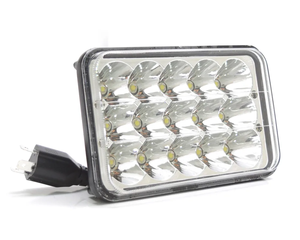 Unidad 4656 Cuadrada Chica 15 Leds Alta / Baja Carcasa De Aluminio /... TOTAL PARTS 43422C